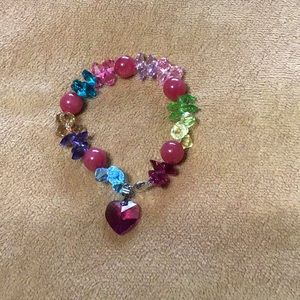 NWOT. Multicolored Crystal Beaded Bracelet